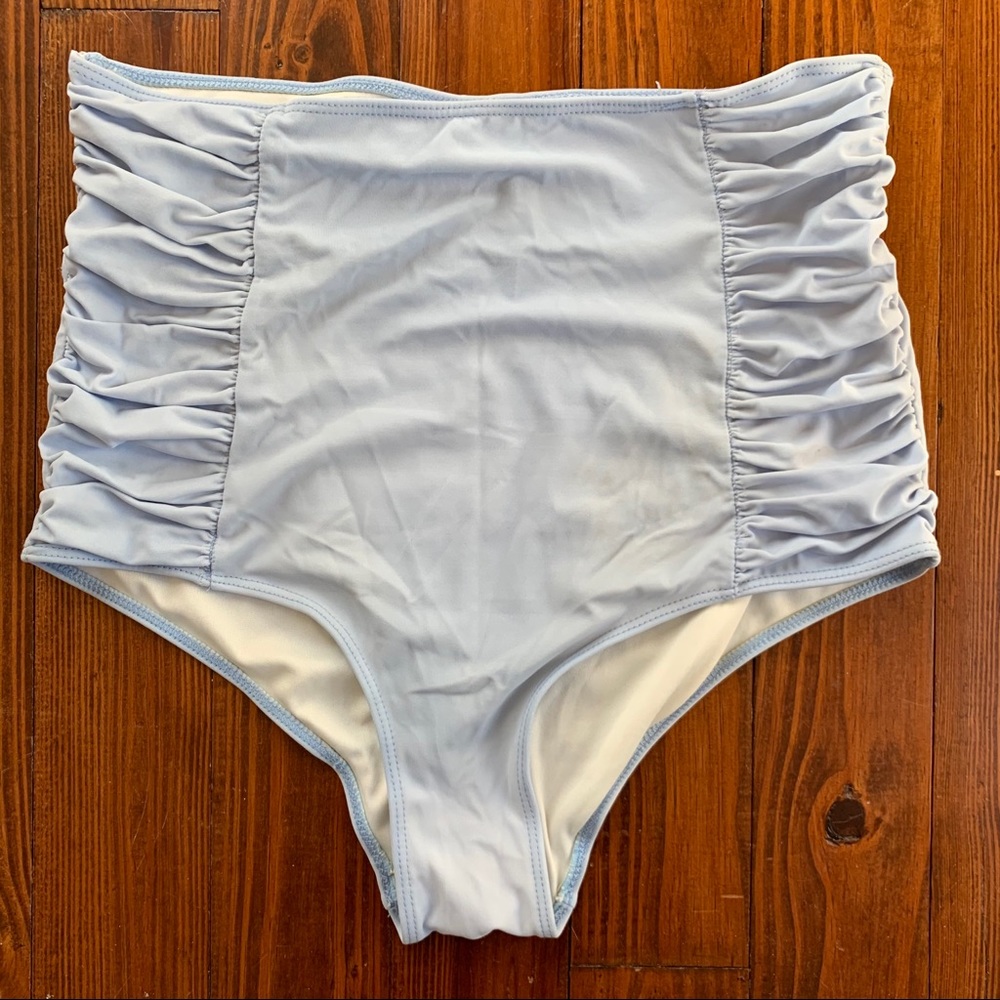 Baby blue, kortni jeane high-waited swim bottoms